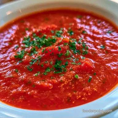 Creamy Tomato Soup Using Canned Tomatoes