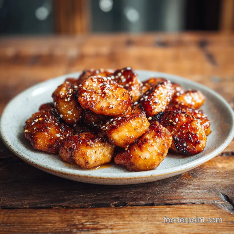 Air Fryer Salmon Bites: Honey Garlic Glaze