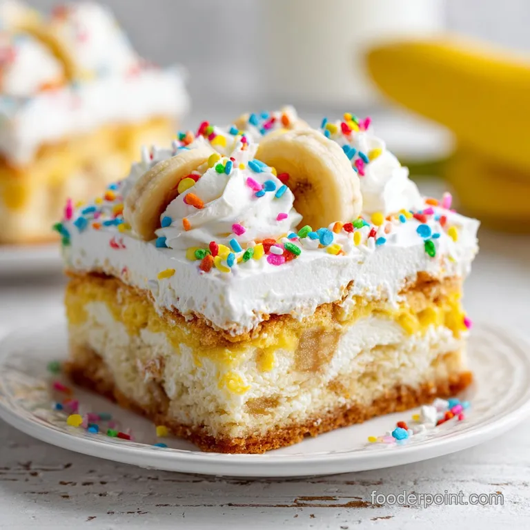 Banana Pudding Poke Cake: Moist and Creamy