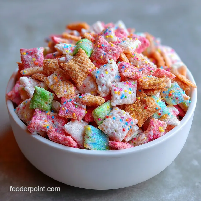 Birthday Cake Puppy Chow: Crispy and Festive
