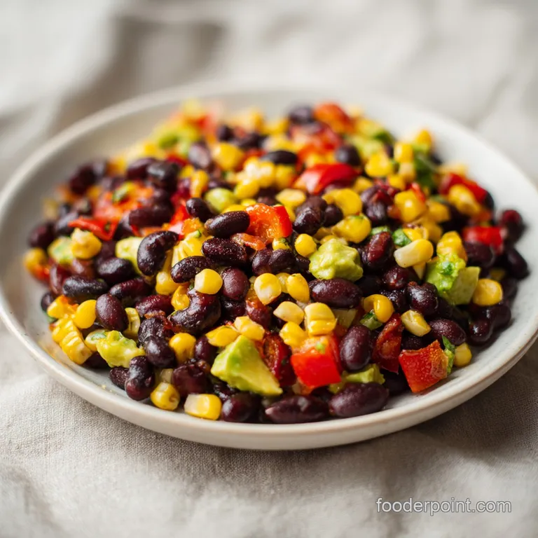 Black Bean Corn Avocado Salad: Zesty Lime