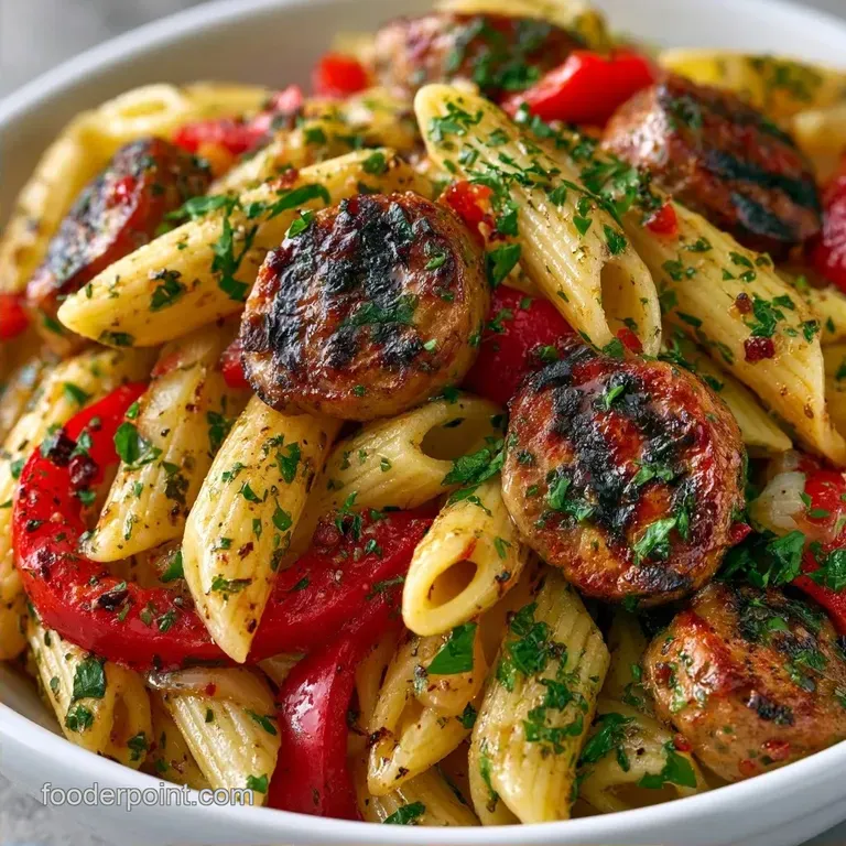 Creamy Cajun Smoked Sausage Pasta