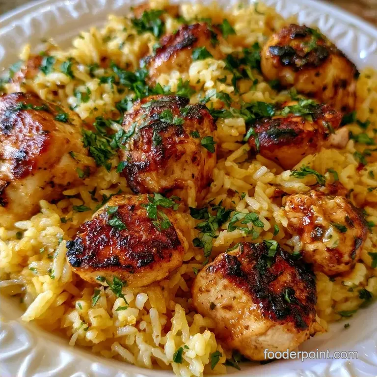 Hearty Chicken Rice Skillet