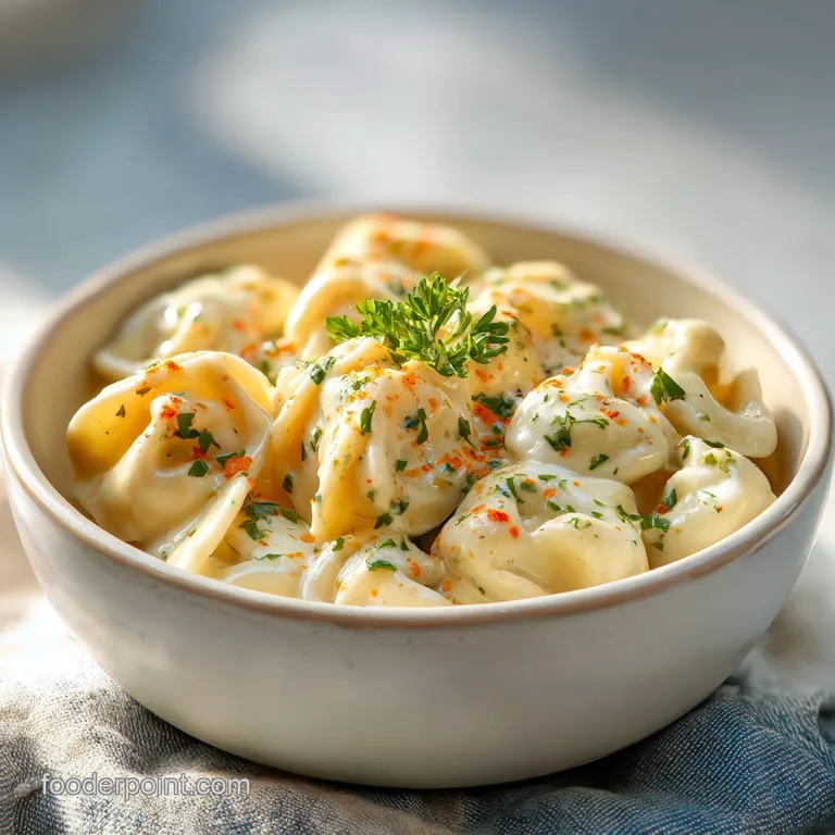 Chicken Tortellini Alfredo: Creamy and Savory