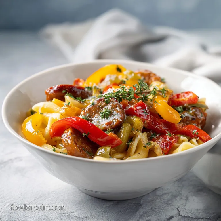 Creamy Sausage and Peppers Pasta
