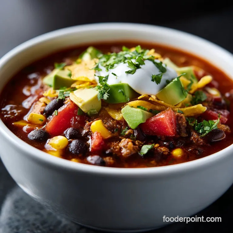 Creamy Taco Soup: Rich and Velvety