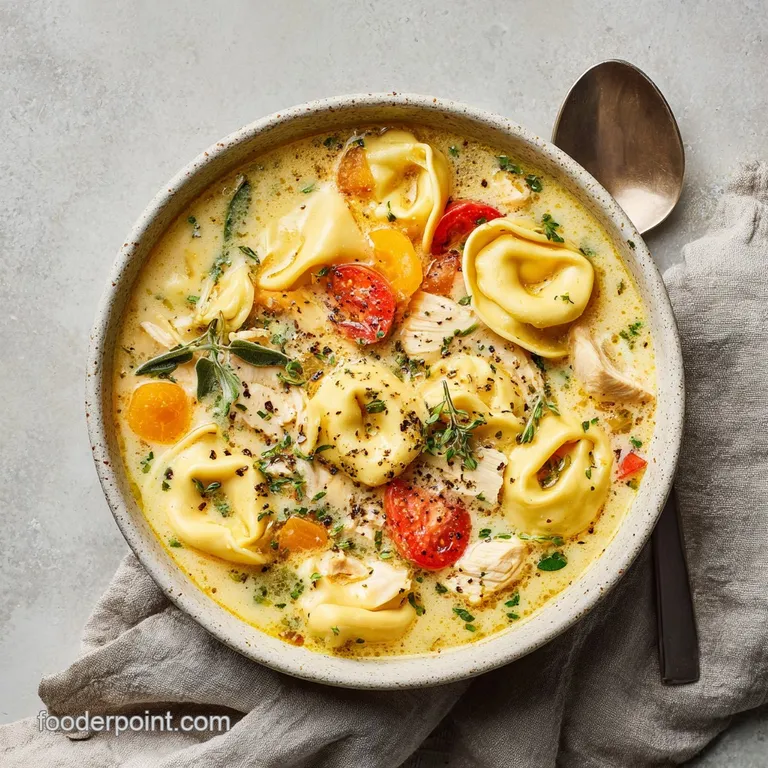 Easy Chicken Tortellini Soup with Rotisserie Chicken
