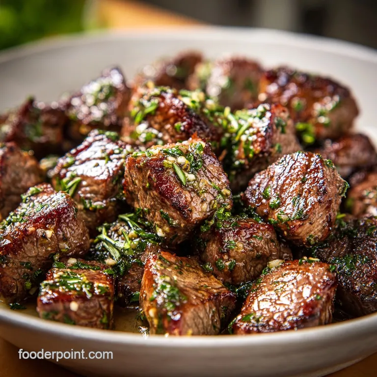 Garlic Butter Steak Bites Skillet