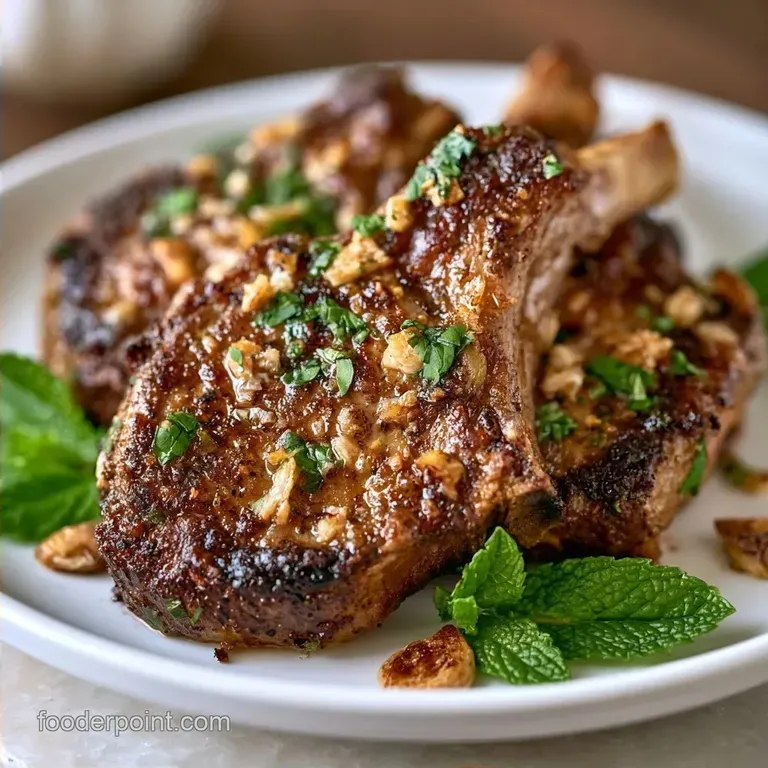 Garlic Lamb Chops with Mint in 45 Minutes