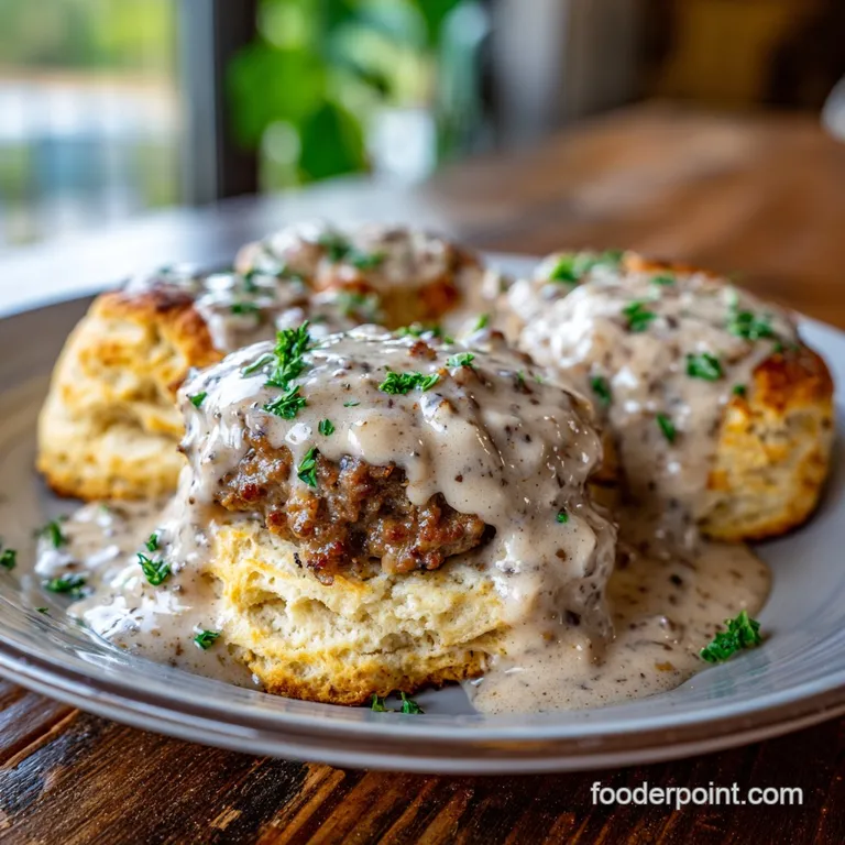 Homemade Biscuits and Sausage Gravy