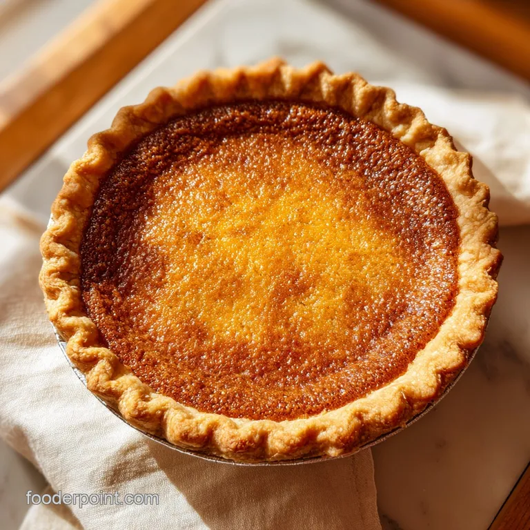 Old Fashioned Chess Pie: Silky and Traditional