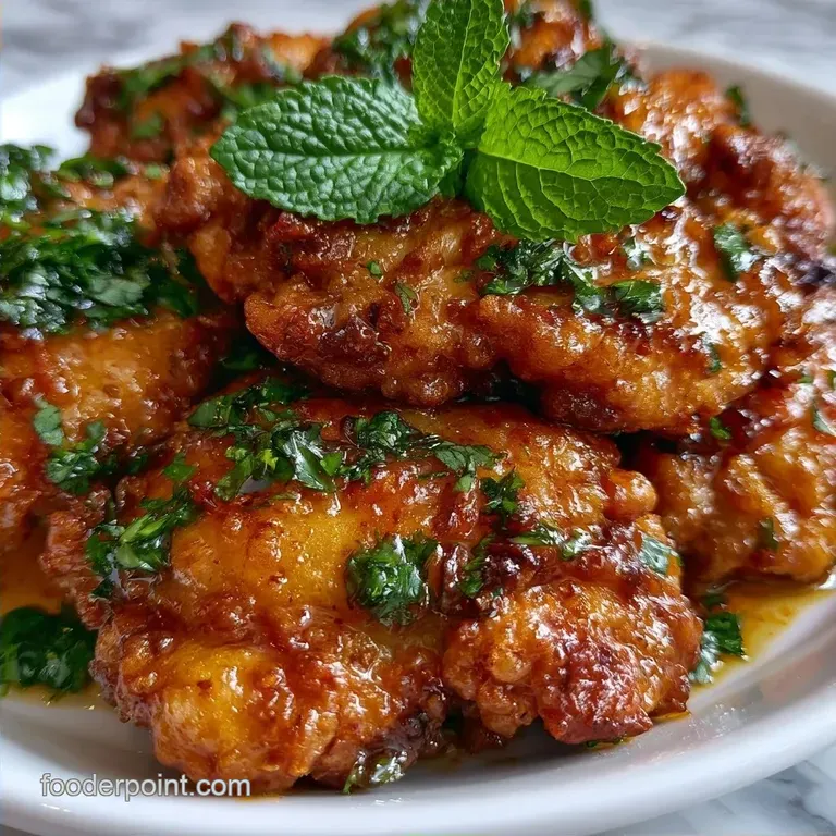 Crispy Pan Roasted Mint Chicken
