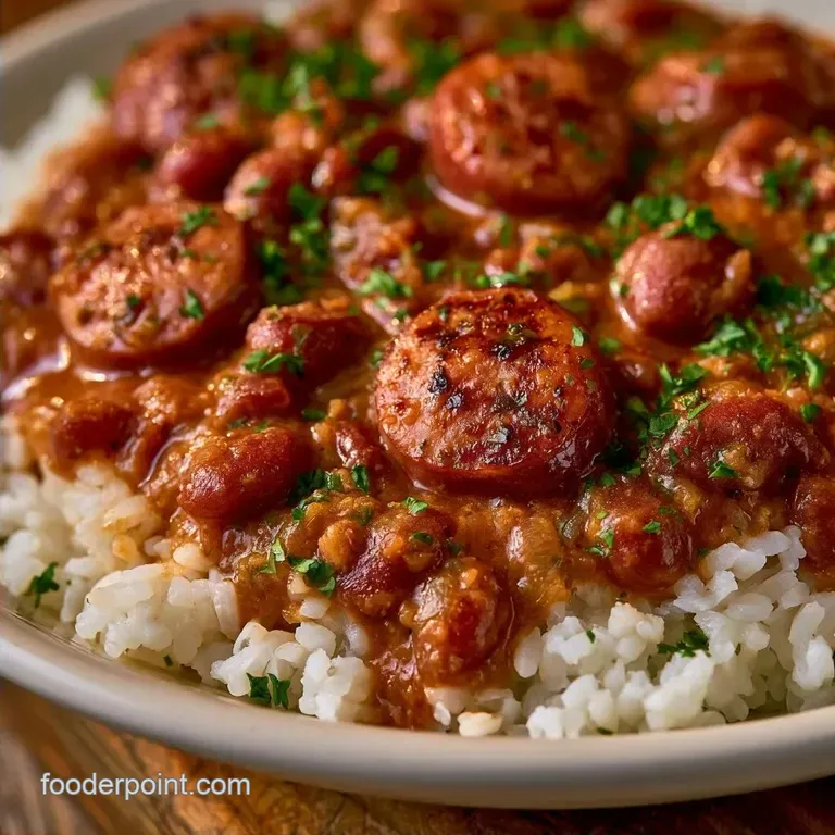 New Orleans Red Rice and Beans with Sausage