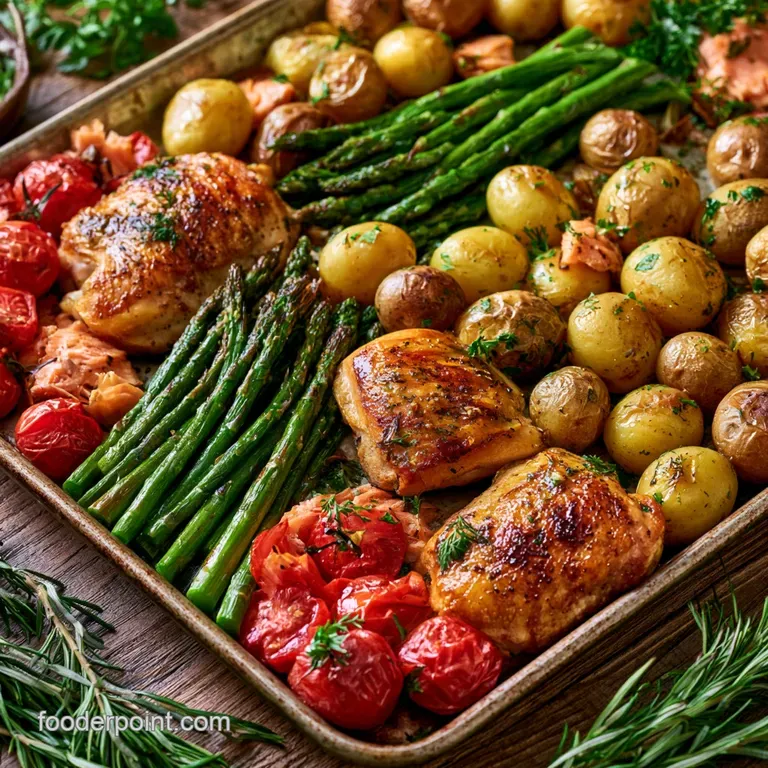Easy Sheet Pan Chicken and Seafood Dinner Recipes