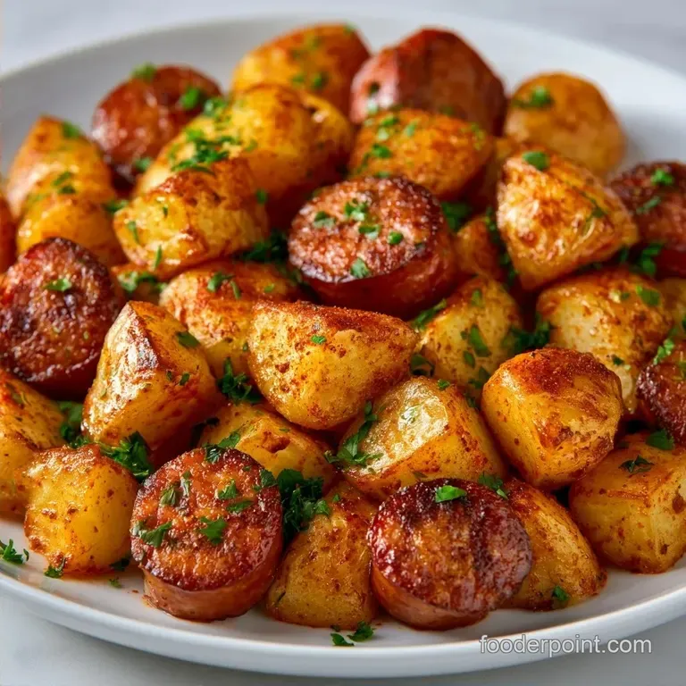 Sheet Pan Sausage and Potatoes: Roasted