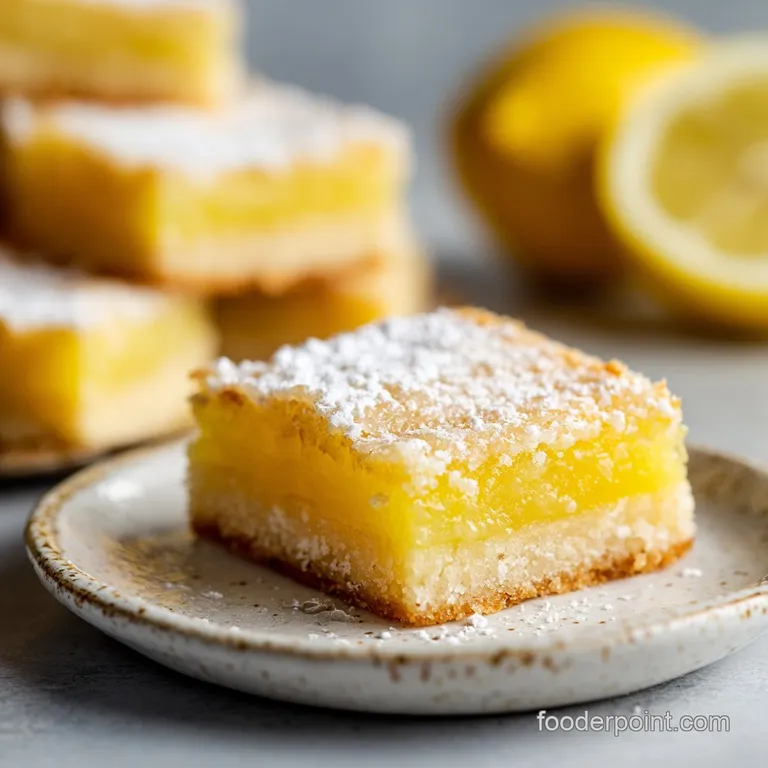 Lemon Bars with Shortbread Crust Recipe