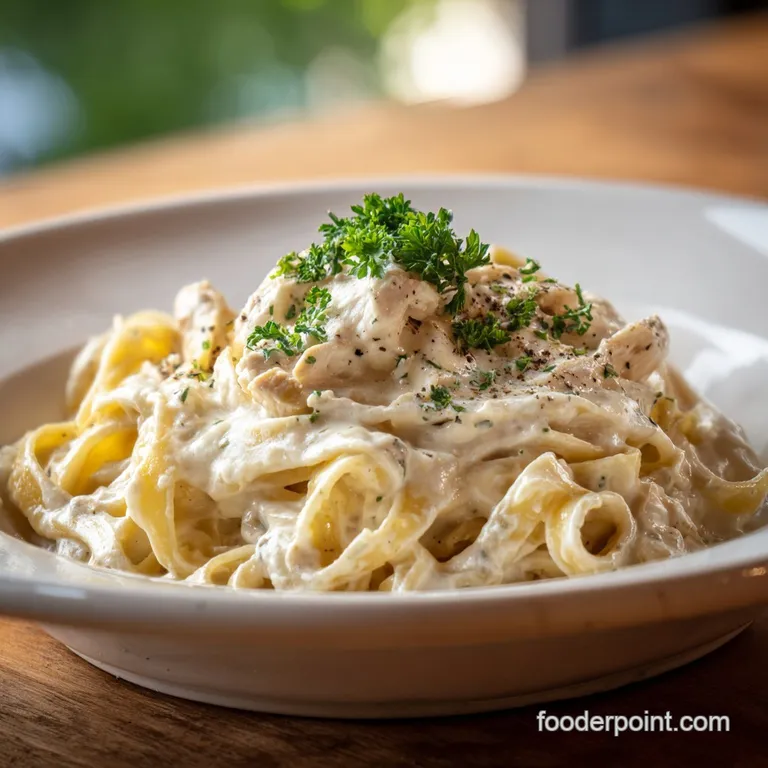 Chicken Alfredo with Homemade Sauce