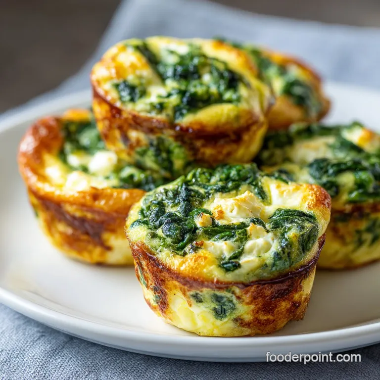 Spinach Feta Egg Muffin Cups Recipe