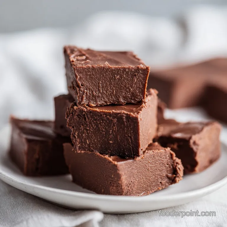 A few glistening fudge pieces arranged on a slate board with a scattering of hazelnuts.