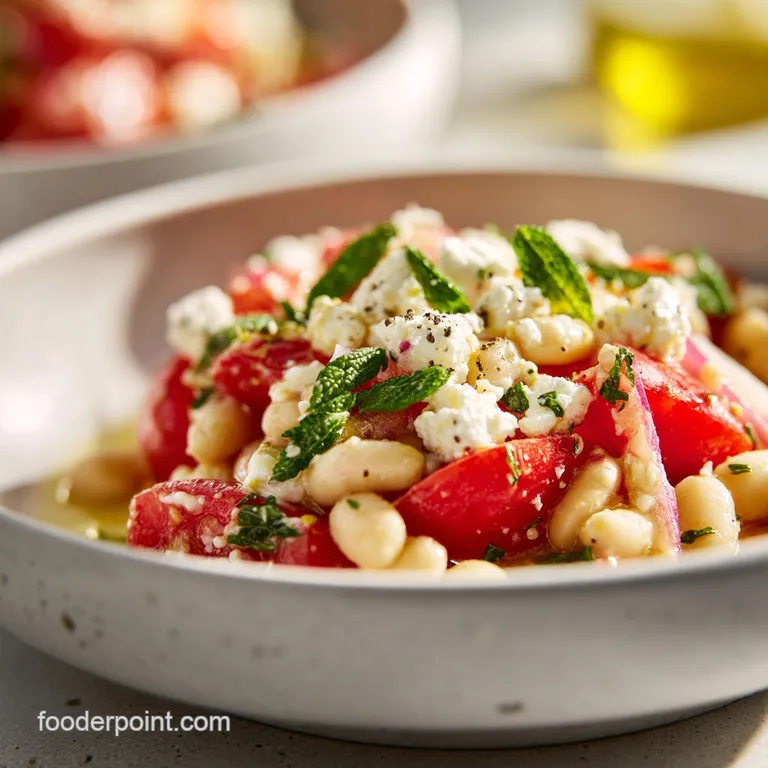Mediterranean White Bean Salad: Creamy & Zesty